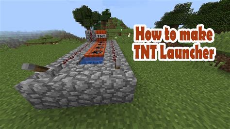 How To Make Tnt Launcher In Minecraft Working Youtube