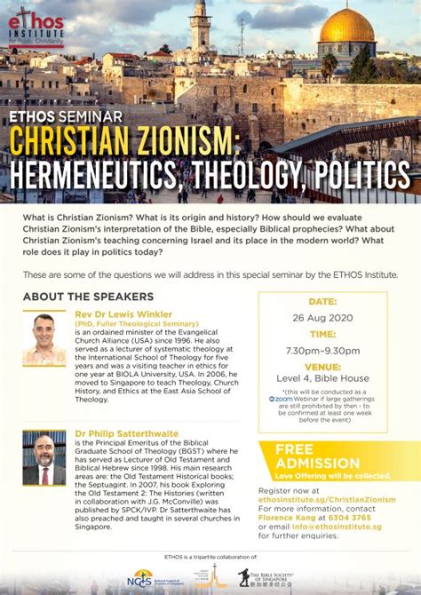 Webinar on Christian Zionism : East Asia School of Theology