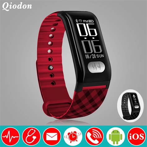 Fashion Activity Tracker ECG Smart Fitness Bracelet Band Blood Pressure ...