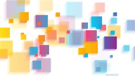 Colorful Glossy Squares Abstract Tech Motion Background Stock Footage