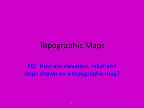 Ppt Topographic Maps Powerpoint Presentation Free Download Id3096805