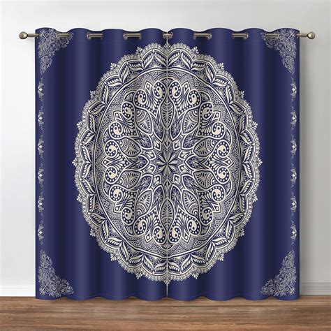 Amazon Jekeno Hippie Bohemian Mandala Blackout Curtains Home