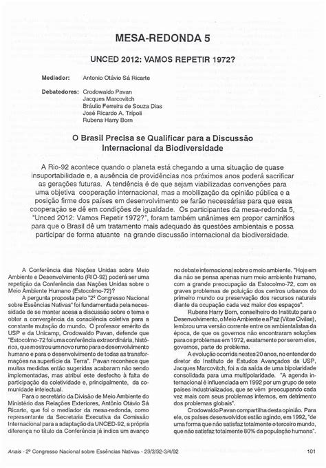 PDF MESA REDONDA 5Ricarte Que Foi O Mediador Da Mesa Redonda Como