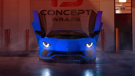 Blue Lamborghini Aventador 2019 4k Wallpaperhd Cars Wallpapers4k