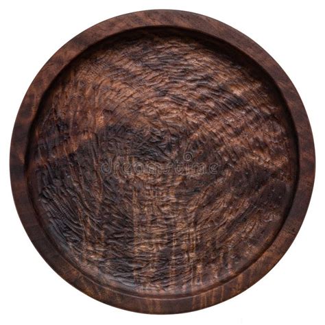 Handmade Black Walnut Round Wood Plate Walnut Round Wooden Tray Black