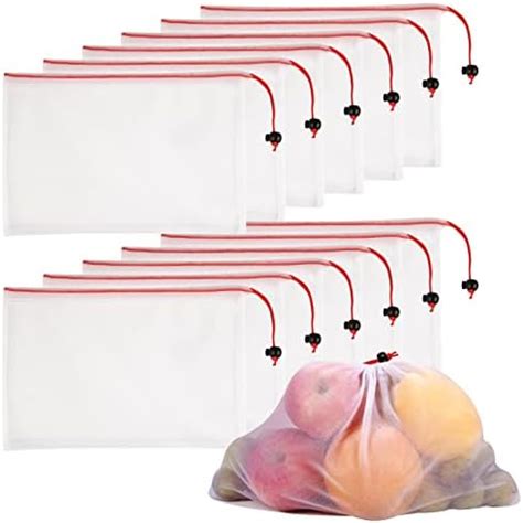 Amazon Earthwise Reusable Mesh Produce Bags Washable Set Of 9