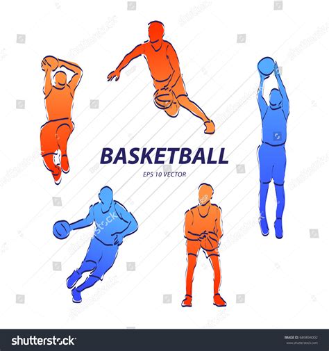 Basketball Player Sport Vector Illustration Stock Vector Royalty Free