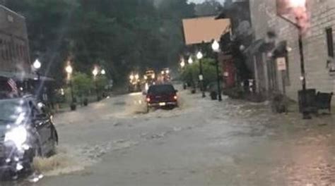 Photos Streets Flooded In Downtown Bryson City After Heavy Rains