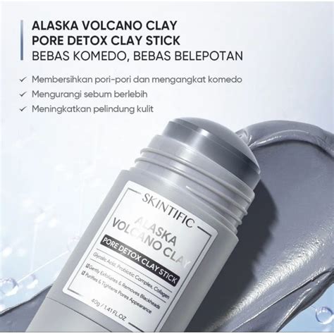 Jual Skintific Alaska Volcano Pore Detox Clay Stick G Shopee Indonesia