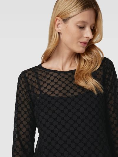 Joop Knielanges Kleid In Semitransparentem Design Black Online Kaufen