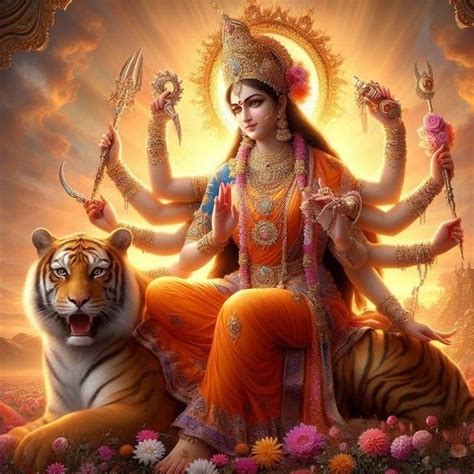 Pin By Prashant Patel On Goddess Art In 2024 Happy Navratri Images