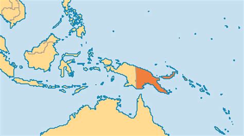 Papua New Guinea Map World Map