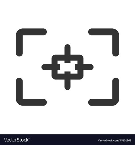 Camera Focus Point Icon Royalty Free Vector Image