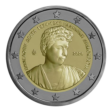 Greece Euro Coin Th Anniversary Of The Birth Of Penelope Delta