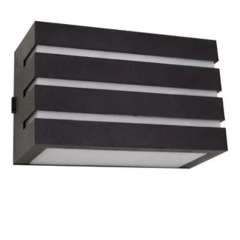 Arandela Luminária Frisada Externa Interna Parede Muro Bh01 Preto