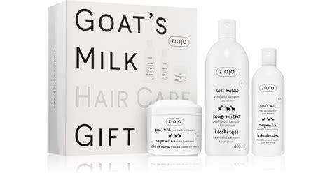 Ziaja Goat S Milk Coffret Cadeau Pour Cheveux Secs Et Ab M S Notino Fr