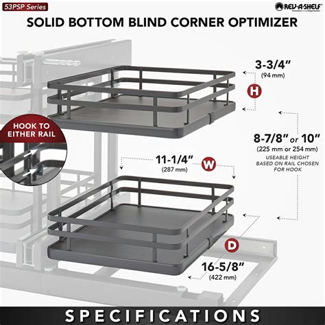 Rev A Shelf Two Tier Blind Corner Organizer With Soft Close Orion