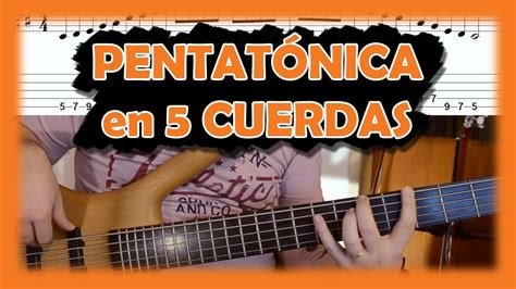 PENTATÓNICA en 5 CUERDAS AK Clases de Bajo Eléctrico YouTube