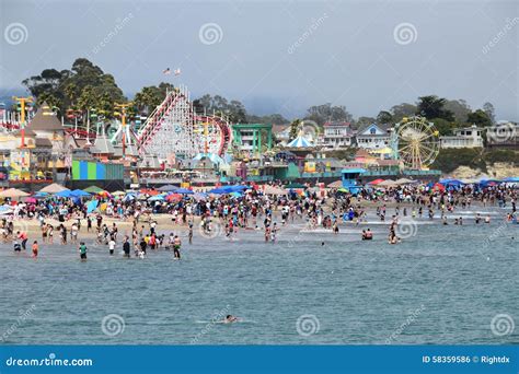 Santa Cruz Beach Boardwalk Editorial Photo - Image: 58359586