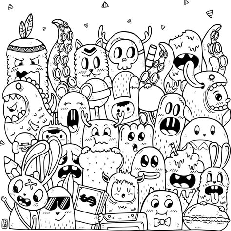 Doodle Art Coloring Pages