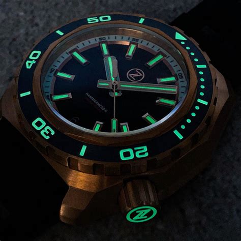 Zelos Hammerhead 2 1000m Bronze Midnight Blue Chronos