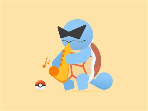 Epic Saxophone Squirtle By Izhar Prazedya On Dribbble