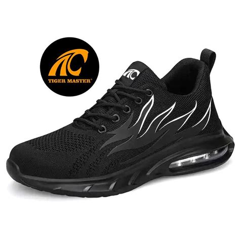 Low Ankle Air Cushioned Steel Toe Sports Safety Shoes For Men Light