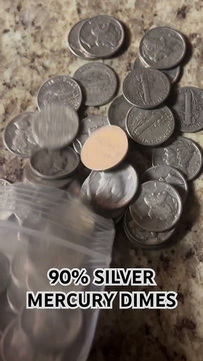 100 Mercury Dimes 90 Silver Youtube