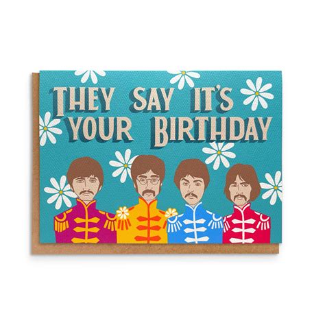 Beatles Birthday Card Etsy Phenomenal Day By Day Account Picture Library