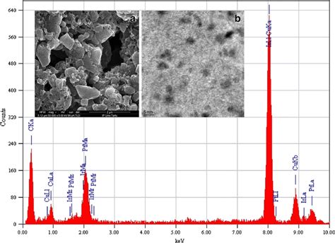 Tem Eds Spectra For Irpt C Catalyst Insets Show Sem Image A And Tem Download Scientific