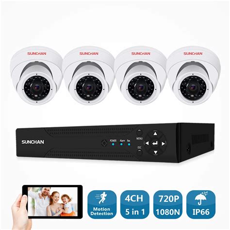 Sunchan Ch Cctv System N Dvr Pcs Mp Ir In Outdoor Video