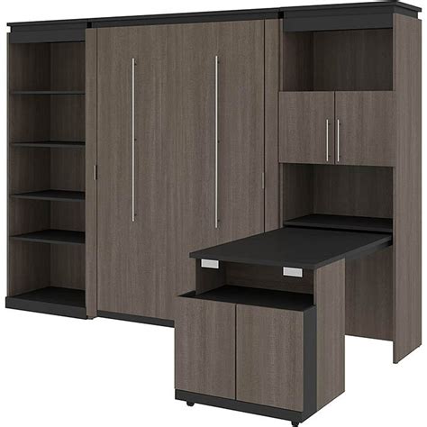 Bestar Orion Full Murphy Bed Cabinet Murphy Beds