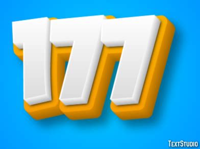 text effect  logo design number