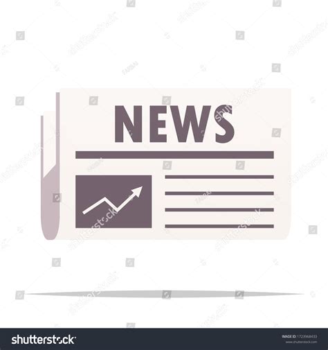 Newspaper Vector Isolated Illustration Design Stock Vector (Royalty ...