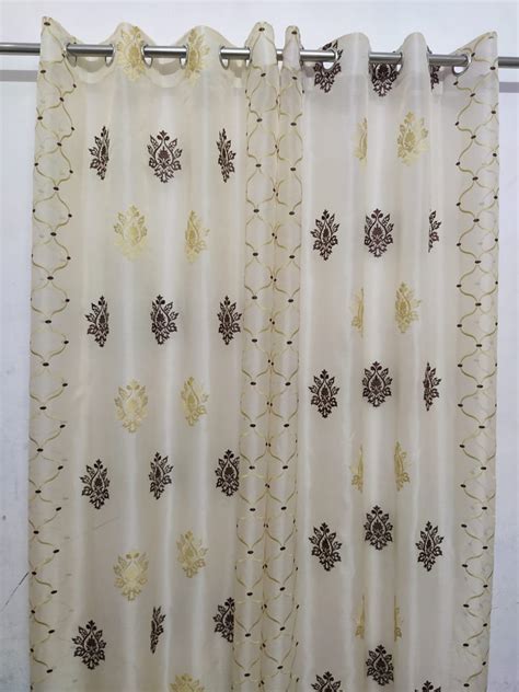 Buy RIDHAAN Gold Toned Brown 2 Pcs Ethnic Motifs Sheer Long Door