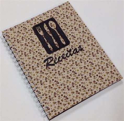 Caderno De Receitas Floral Mr X Elo Produtos Especiais