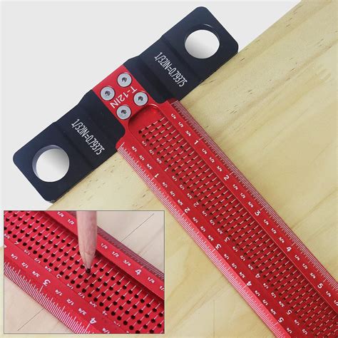 Buy Hfm Woodworking Scriber T Square Ruler 12 Inch Architect Ruler For