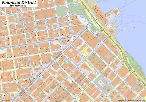 Financial District Map | San Francisco - Ontheworldmap.com