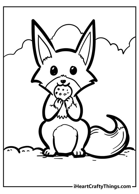 30 Brand New Fantastic Fox Coloring Pages