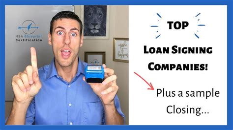 Top Loan Signing Companies Notary Signing Agencies A Sample Loan