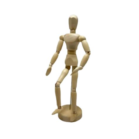 Boneco Articulado Manequim Madeira 16 Articulações Arte 20cm