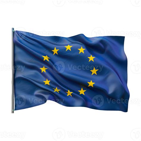 European Union Waving Flag on Transparent Background 46400293 PNG