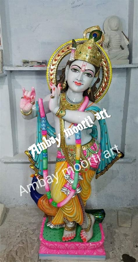 Hindu Inch Marble Krishna Statue For Worship Packaging Type