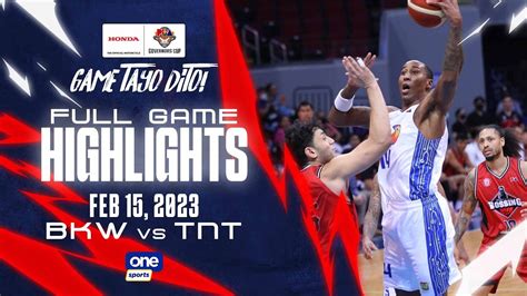 Tnt Vs Blackwater Highlights Honda S Pba Governors Cup Feb