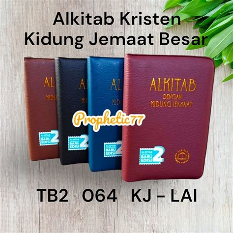 Jual Alkitab Kristen Kidung Jemaat Ukuran Besar Sampul Resleting Tb