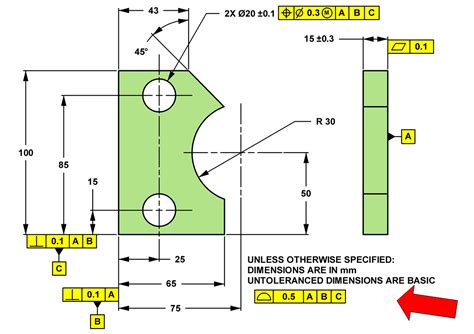 Gdandt Tips Dimensions And Tolerances Toleranced Dimensions 53 Off