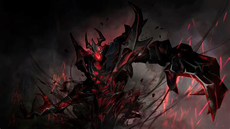 Nevermore Shadow Fiend Dota 2 Video Game HD Phone Wallpaper Rare