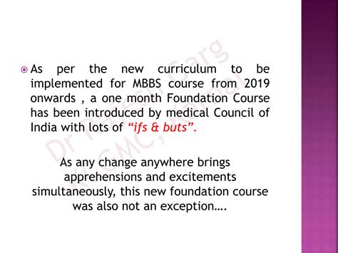 The Fundamentals Of Foundation Course In Medical Colleges In India