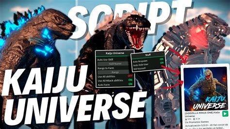 Kaiju Universe SCRIPT No Key Auto Farm Kill Aura Max Level