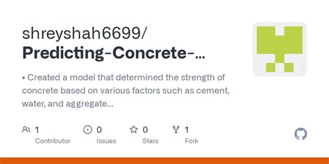 GitHub Shreyshah6699 Predicting Concrete Strength Using Multiple